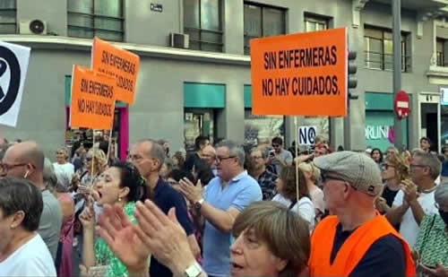 Manifestación por la sanidad pública